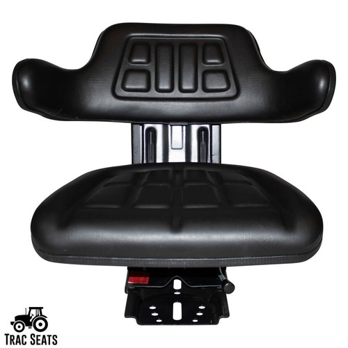 Black tractor suspension seat - black,