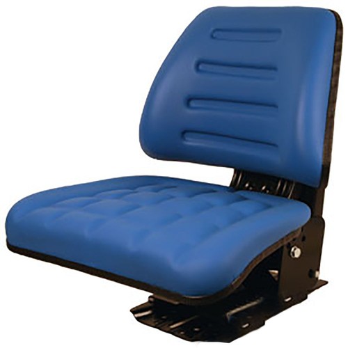 Blue tractor suspension seat - tractor,